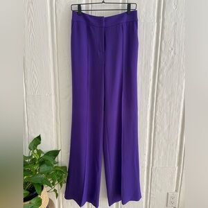 Elie Tahari Wide Leg Women’s Trousers Size 6 Purple NWT